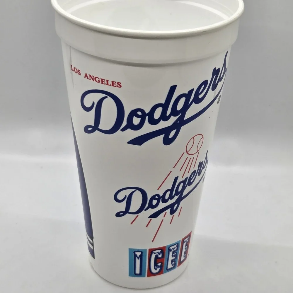 Vintage LA Dodgers ICEE Souvenir Cup Plastic Stadium Tumbler MLB‎ Baseball